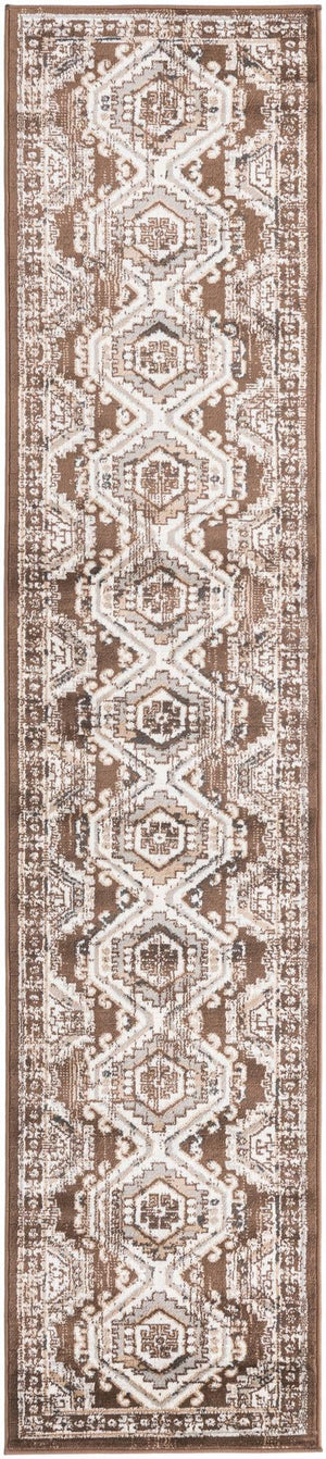 Brown 2' x 10' Charlotte Runner Area Rug 100% Polypropylene With Jute Backing Traditional Classical Durable Carpet for Living Dining Office Rooms for Sale at Rug Engine