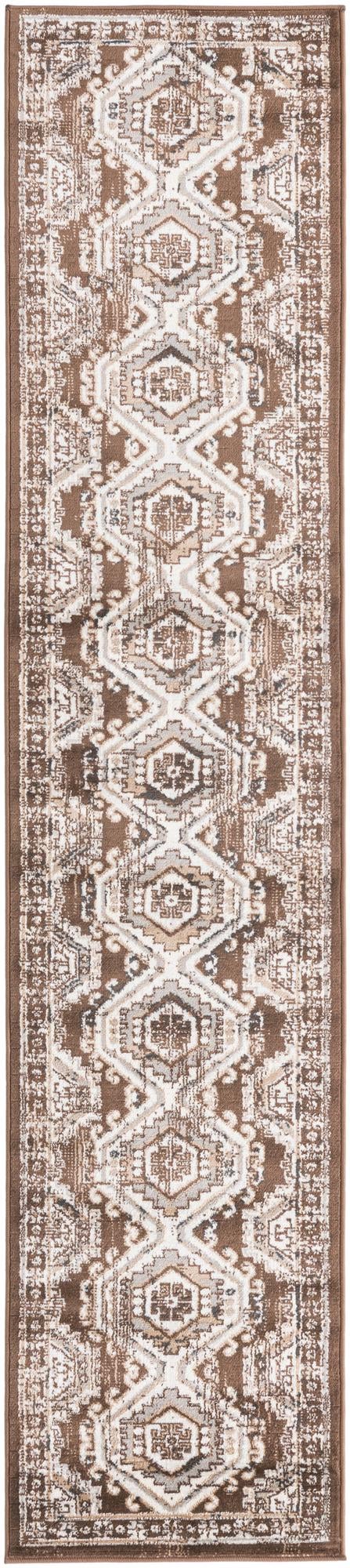 Brown 2' x 10' Charlotte Runner Area Rug 100% Polypropylene With Jute Backing Traditional Classical Durable Carpet for Living Dining Office Rooms for Sale at Rug Engine