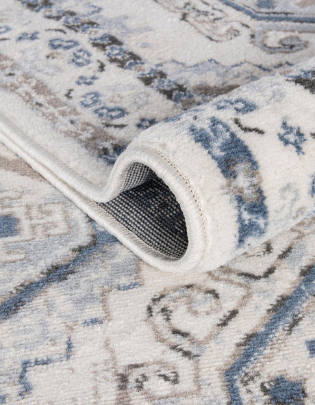 Ivory Aqua 2' x 3' 1 Charlotte Rectangle Area Rug 100% Polypropylene With Jute Backing Traditional Classical Durable Carpet for Living Dining Office Rooms for Sale at Rug Engine