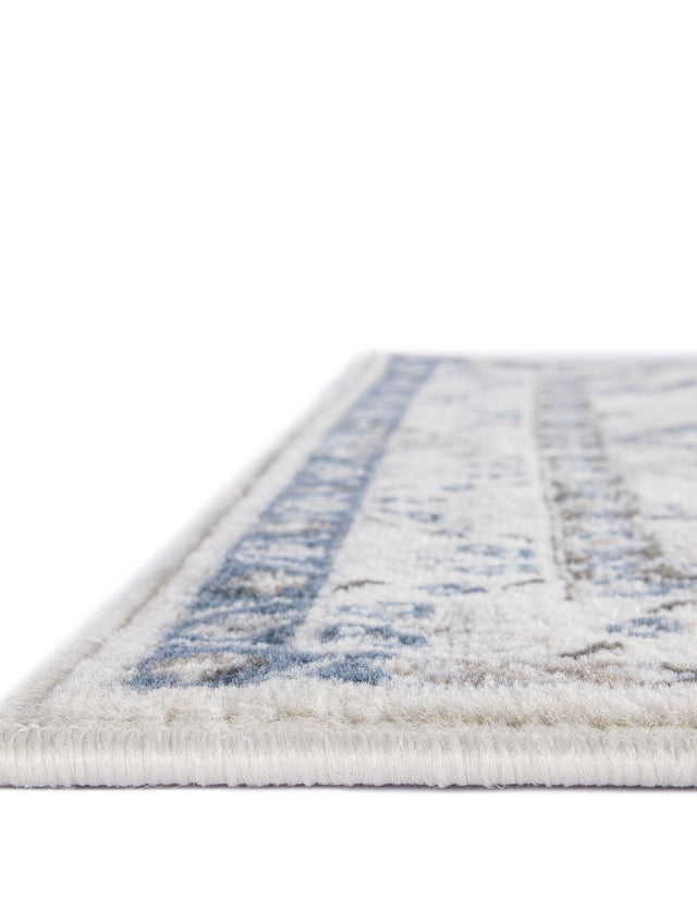 Ivory Aqua 5' 3 x 8' Charlotte Rectangle Area Rug 100% Polypropylene With Jute Backing Traditional Classical Durable Carpet for Living Dining Office Rooms for Sale at Rug Engine