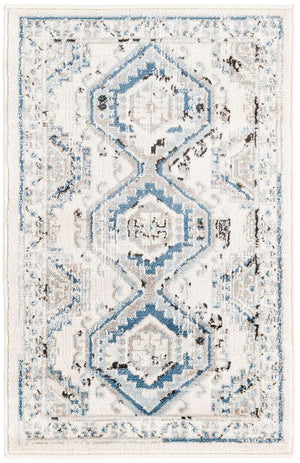 Ivory Aqua 2' x 3' 1 Charlotte Rectangle Area Rug 100% Polypropylene With Jute Backing Traditional Classical Durable Carpet for Living Dining Office Rooms for Sale at Rug Engine