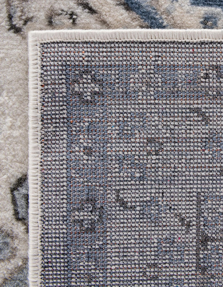 Ivory Aqua 3' 1 x 16' 5 Charlotte Runner Area Rug 100% Polypropylene With Jute Backing Traditional Classical Durable Carpet for Living Dining Office Rooms for Sale at Rug Engine