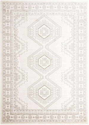 Ivory 10' x 14' 1 Charlotte Rectangle Area Rug 100% Polypropylene With Jute Backing Traditional Classical Durable Carpet for Living Dining Office Rooms for Sale at Rug Engine