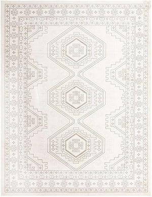 Ivory 10' x 13' Charlotte Rectangle Area Rug 100% Polypropylene With Jute Backing Traditional Classical Durable Carpet for Living Dining Office Rooms for Sale at Rug Engine