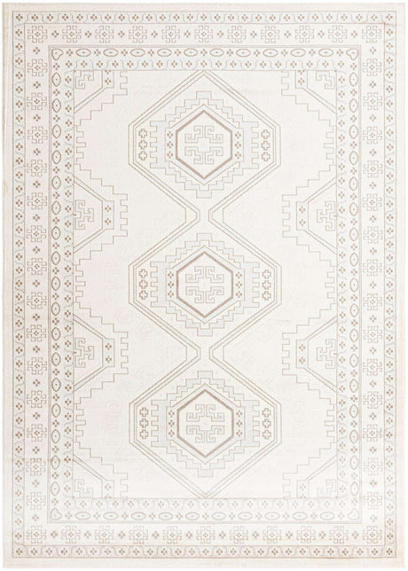 Ivory 7' 1 x 10' Charlotte Rectangle Area Rug 100% Polypropylene With Jute Backing Traditional Classical Durable Carpet for Living Dining Office Rooms for Sale at Rug Engine