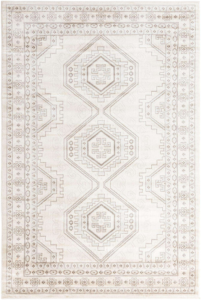 Ivory 6' 1 x 9' Charlotte Rectangle Area Rug 100% Polypropylene With Jute Backing Traditional Classical Durable Carpet for Living Dining Office Rooms for Sale at Rug Engine
