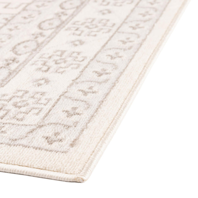 Ivory 7' 1 x 10' Charlotte Rectangle Area Rug 100% Polypropylene With Jute Backing Traditional Classical Durable Carpet for Living Dining Office Rooms for Sale at Rug Engine
