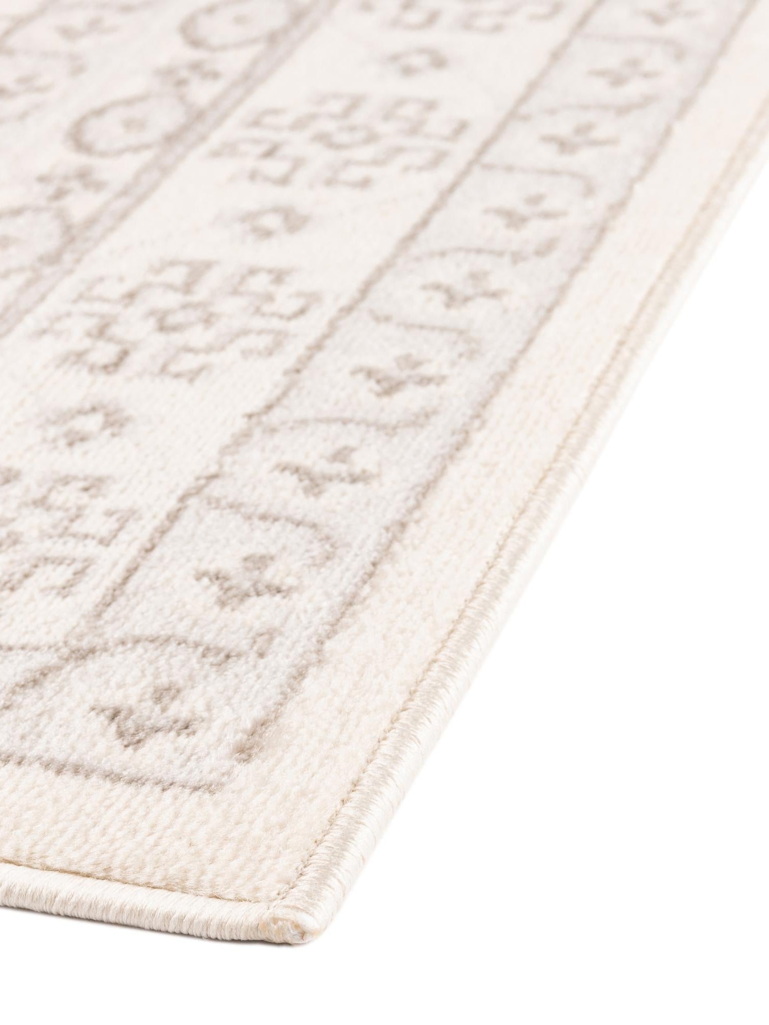 Ivory 5' 3 x 8' Charlotte Rectangle Area Rug 100% Polypropylene With Jute Backing Traditional Classical Durable Carpet for Living Dining Office Rooms for Sale at Rug Engine