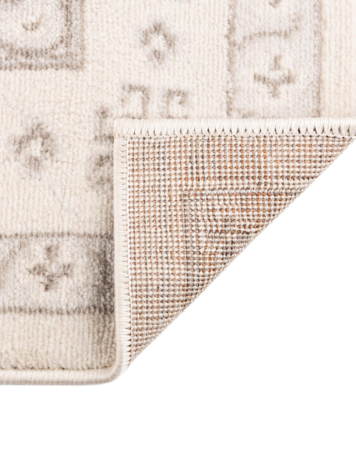 Ivory 4' 1 x 6' 1 Charlotte Rectangle Area Rug 100% Polypropylene With Jute Backing Traditional Classical Durable Carpet for Living Dining Office Rooms for Sale at Rug Engine