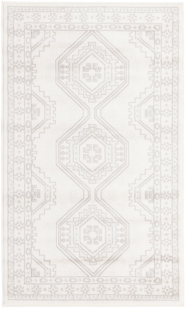 Ivory 3' 1 x 5' 3 Charlotte Rectangle Area Rug 100% Polypropylene With Jute Backing Traditional Classical Durable Carpet for Living Dining Office Rooms for Sale at Rug Engine