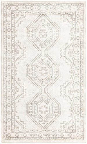 Ivory 3' 1 x 5' 3 Charlotte Rectangle Area Rug 100% Polypropylene With Jute Backing Traditional Classical Durable Carpet for Living Dining Office Rooms for Sale at Rug Engine