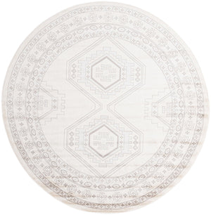 Ivory 7' 10 x 7' 10 Charlotte Round Area Rug 100% Polypropylene With Jute Backing Traditional Classical Durable Carpet for Living Dining Office Rooms for Sale at Rug Engine