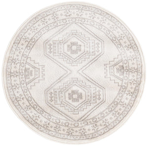 Ivory 3' 1 x 3' 1 Charlotte Round Area Rug 100% Polypropylene With Jute Backing Traditional Classical Durable Carpet for Living Dining Office Rooms for Sale at Rug Engine