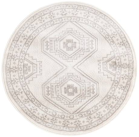 Ivory 3' 1 x 3' 1 Charlotte Round Area Rug 100% Polypropylene With Jute Backing Traditional Classical Durable Carpet for Living Dining Office Rooms for Sale at Rug Engine