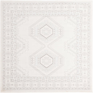 Ivory 7' 10 x 7' 10 Charlotte Square Area Rug 100% Polypropylene With Jute Backing Traditional Classical Durable Carpet for Living Dining Office Rooms for Sale at Rug Engine