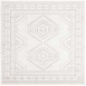 Ivory 5' 3 x 5' 3 Charlotte Square Area Rug 100% Polypropylene With Jute Backing Traditional Classical Durable Carpet for Living Dining Office Rooms for Sale at Rug Engine
