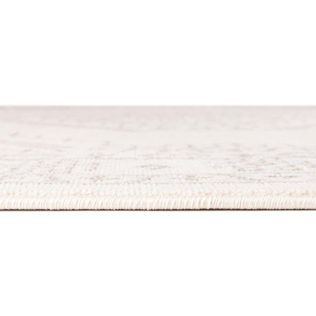 Ivory 7' 10 x 7' 10 Charlotte Square Area Rug 100% Polypropylene With Jute Backing Traditional Classical Durable Carpet for Living Dining Office Rooms for Sale at Rug Engine