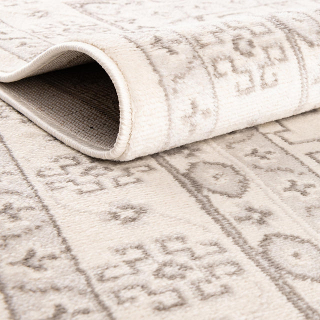 Ivory 7' 10 x 7' 10 Charlotte Square Area Rug 100% Polypropylene With Jute Backing Traditional Classical Durable Carpet for Living Dining Office Rooms for Sale at Rug Engine