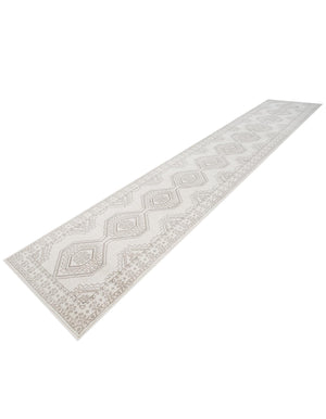 Ivory 3' 1 x 16' 5 Charlotte Runner Area Rug 100% Polypropylene With Jute Backing Traditional Classical Durable Carpet for Living Dining Office Rooms for Sale at Rug Engine