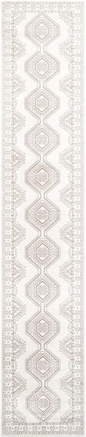 Ivory 3' 1 x 16' 5 Charlotte Runner Area Rug 100% Polypropylene With Jute Backing Traditional Classical Durable Carpet for Living Dining Office Rooms for Sale at Rug Engine