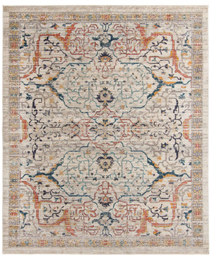 Ivory 10' x 12' 4 Lola Rectangle Area Rug Polypropylene With Jute Backing Traditional Pattern Easy Clean Carpet for Home Interior Design for Sale at Rug Engine