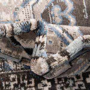 Gray 5' 3 x 8' Charlotte Rectangle Area Rug 100% Polypropylene With Jute Backing Traditional Classical Durable Carpet for Living Dining Office Rooms for Sale at Rug Engine