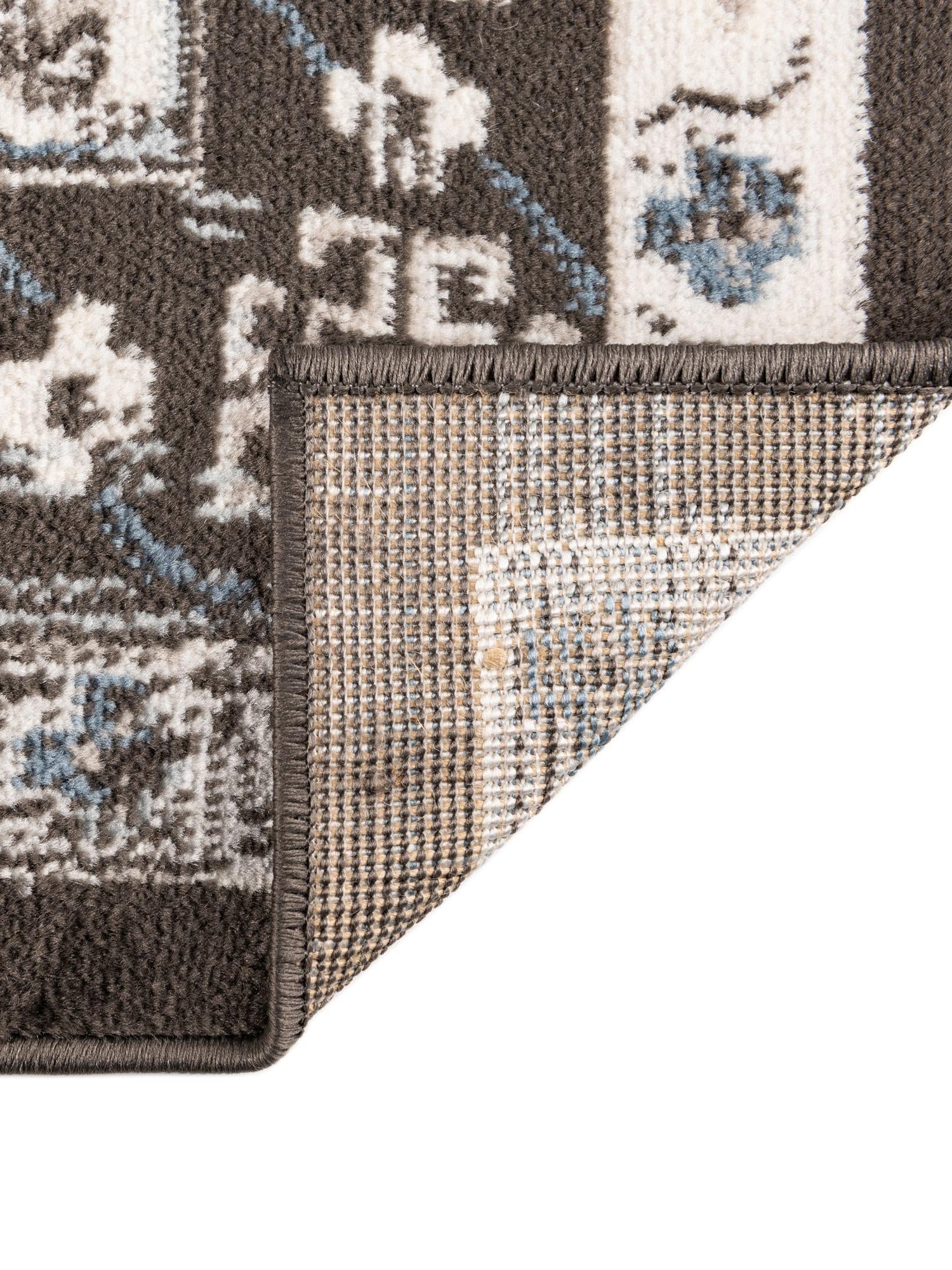 Gray 5' 3 x 8' Charlotte Rectangle Area Rug 100% Polypropylene With Jute Backing Traditional Classical Durable Carpet for Living Dining Office Rooms for Sale at Rug Engine