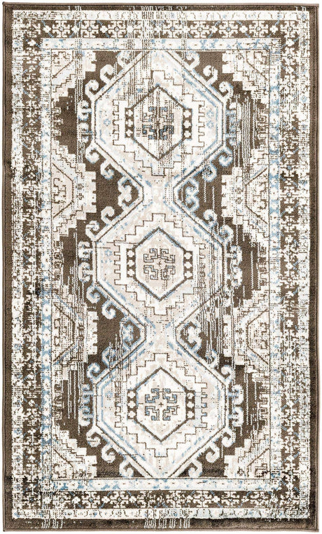 Gray 3' 1 x 5' 3 Charlotte Rectangle Area Rug 100% Polypropylene With Jute Backing Traditional Classical Durable Carpet for Living Dining Office Rooms for Sale at Rug Engine