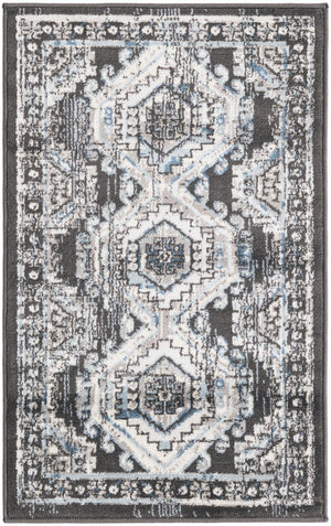 Gray 2' x 3' 1 Charlotte Rectangle Area Rug 100% Polypropylene With Jute Backing Traditional Classical Durable Carpet for Living Dining Office Rooms for Sale at Rug Engine