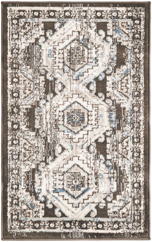 Gray 2' x 3' 1 Charlotte Rectangle Area Rug 100% Polypropylene With Jute Backing Traditional Classical Durable Carpet for Living Dining Office Rooms for Sale at Rug Engine