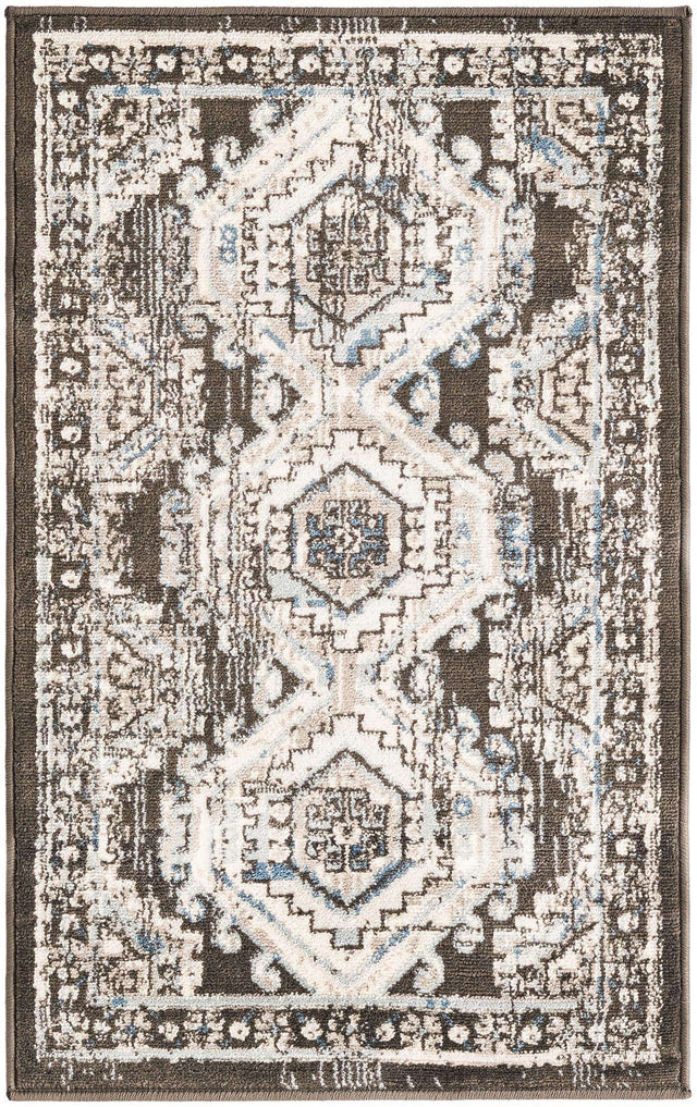 Gray 2' x 3' 1 Charlotte Rectangle Area Rug 100% Polypropylene With Jute Backing Traditional Classical Durable Carpet for Living Dining Office Rooms for Sale at Rug Engine
