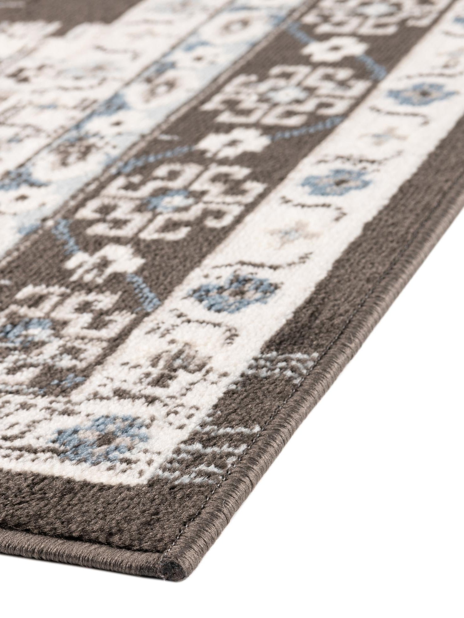 Gray 2' x 9' 10 Charlotte Runner Area Rug 100% Polypropylene With Jute Backing Traditional Classical Durable Carpet for Living Dining Office Rooms for Sale at Rug Engine