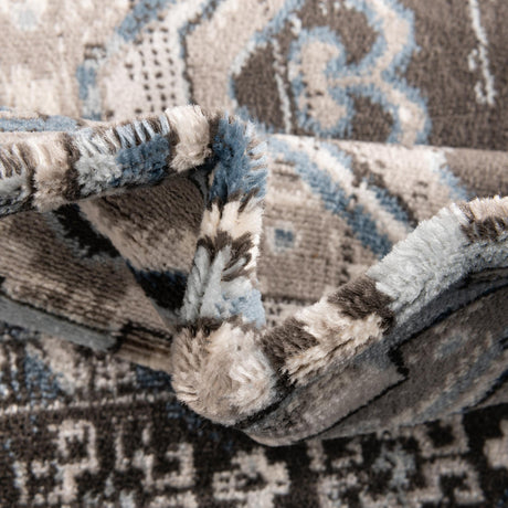 Gray 2' x 9' 10 Charlotte Runner Area Rug 100% Polypropylene With Jute Backing Traditional Classical Durable Carpet for Living Dining Office Rooms for Sale at Rug Engine