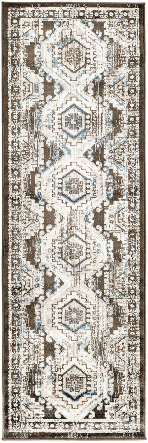 Gray 2' x 6' 1 Charlotte Runner Area Rug 100% Polypropylene With Jute Backing Traditional Classical Durable Carpet for Living Dining Office Rooms for Sale at Rug Engine