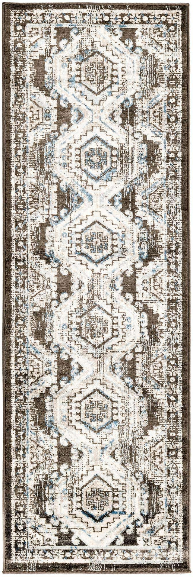Gray 2' x 6' 1 Charlotte Runner Area Rug 100% Polypropylene With Jute Backing Traditional Classical Durable Carpet for Living Dining Office Rooms for Sale at Rug Engine