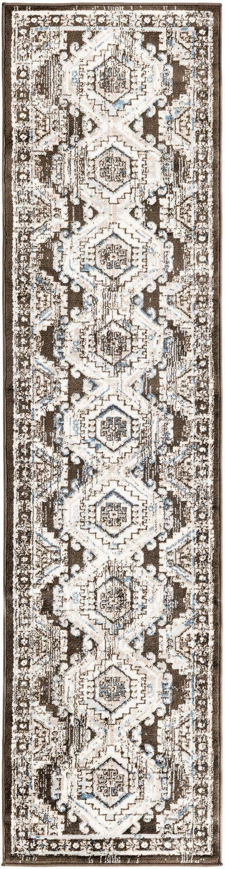 Gray 2' x 8' Charlotte Runner Area Rug 100% Polypropylene With Jute Backing Traditional Classical Durable Carpet for Living Dining Office Rooms for Sale at Rug Engine