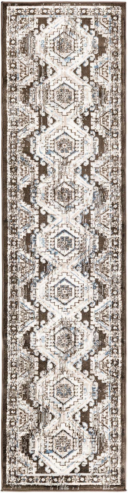 Gray 2' x 8' Charlotte Runner Area Rug 100% Polypropylene With Jute Backing Traditional Classical Durable Carpet for Living Dining Office Rooms for Sale at Rug Engine