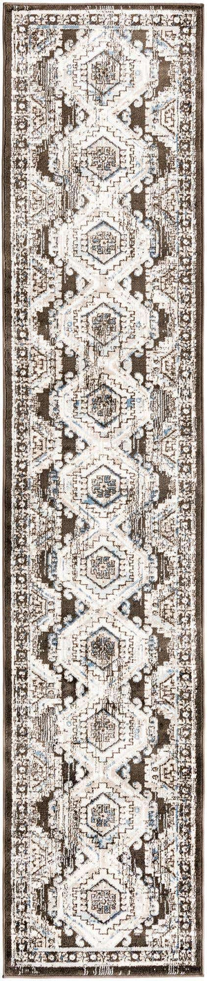 Gray 2' x 9' 10 Charlotte Runner Area Rug 100% Polypropylene With Jute Backing Traditional Classical Durable Carpet for Living Dining Office Rooms for Sale at Rug Engine