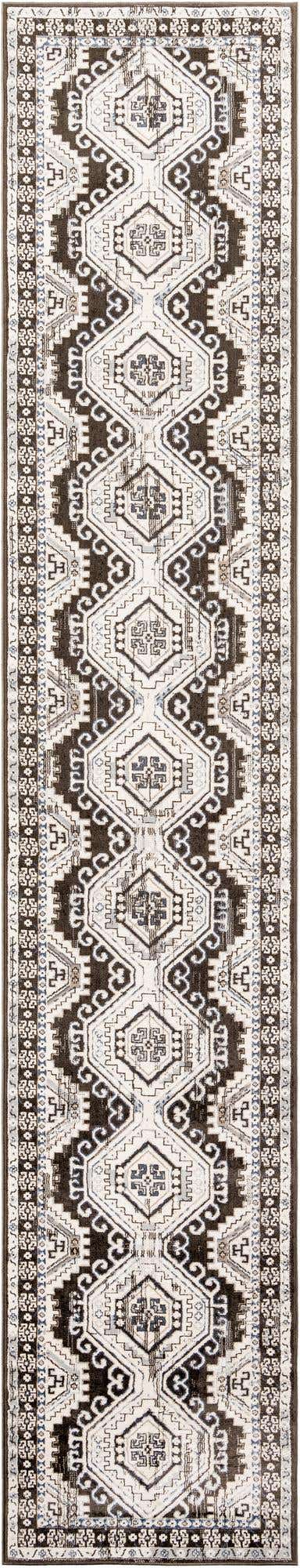 Gray 3' 1 x 16' 5 Charlotte Runner Area Rug 100% Polypropylene With Jute Backing Traditional Classical Durable Carpet for Living Dining Office Rooms for Sale at Rug Engine