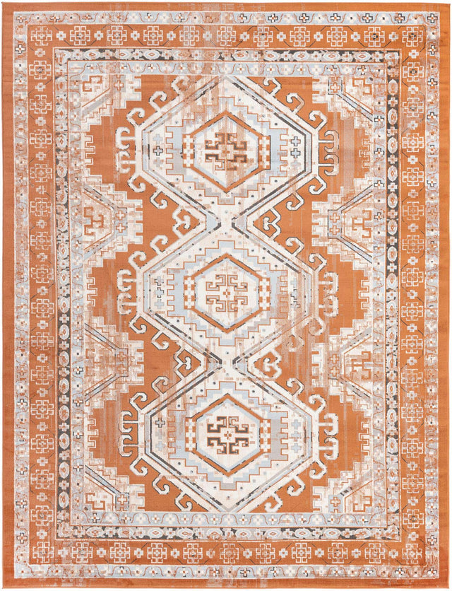 Terracotta 9' x 12' Charlotte Rectangle Area Rug 100% Polypropylene With Jute Backing Traditional Classical Durable Carpet for Living Dining Office Rooms for Sale at Rug Engine