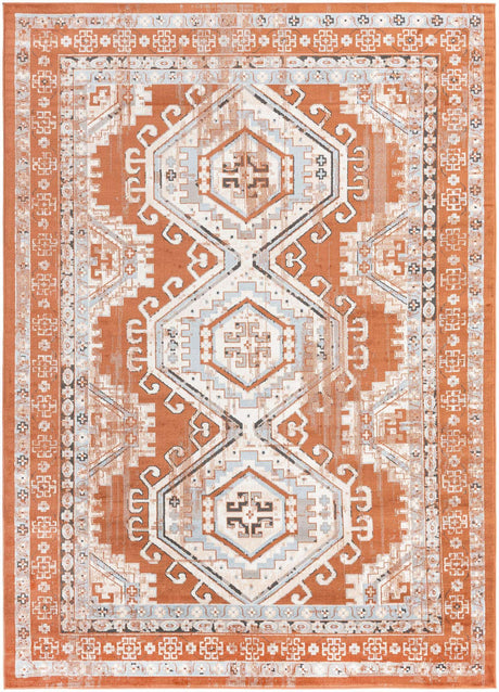 Terracotta 7' 1 x 10' Charlotte Rectangle Area Rug 100% Polypropylene With Jute Backing Traditional Classical Durable Carpet for Living Dining Office Rooms for Sale at Rug Engine