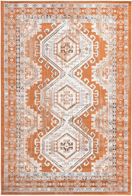 Terracotta 6' 1 x 9' Charlotte Rectangle Area Rug 100% Polypropylene With Jute Backing Traditional Classical Durable Carpet for Living Dining Office Rooms for Sale at Rug Engine
