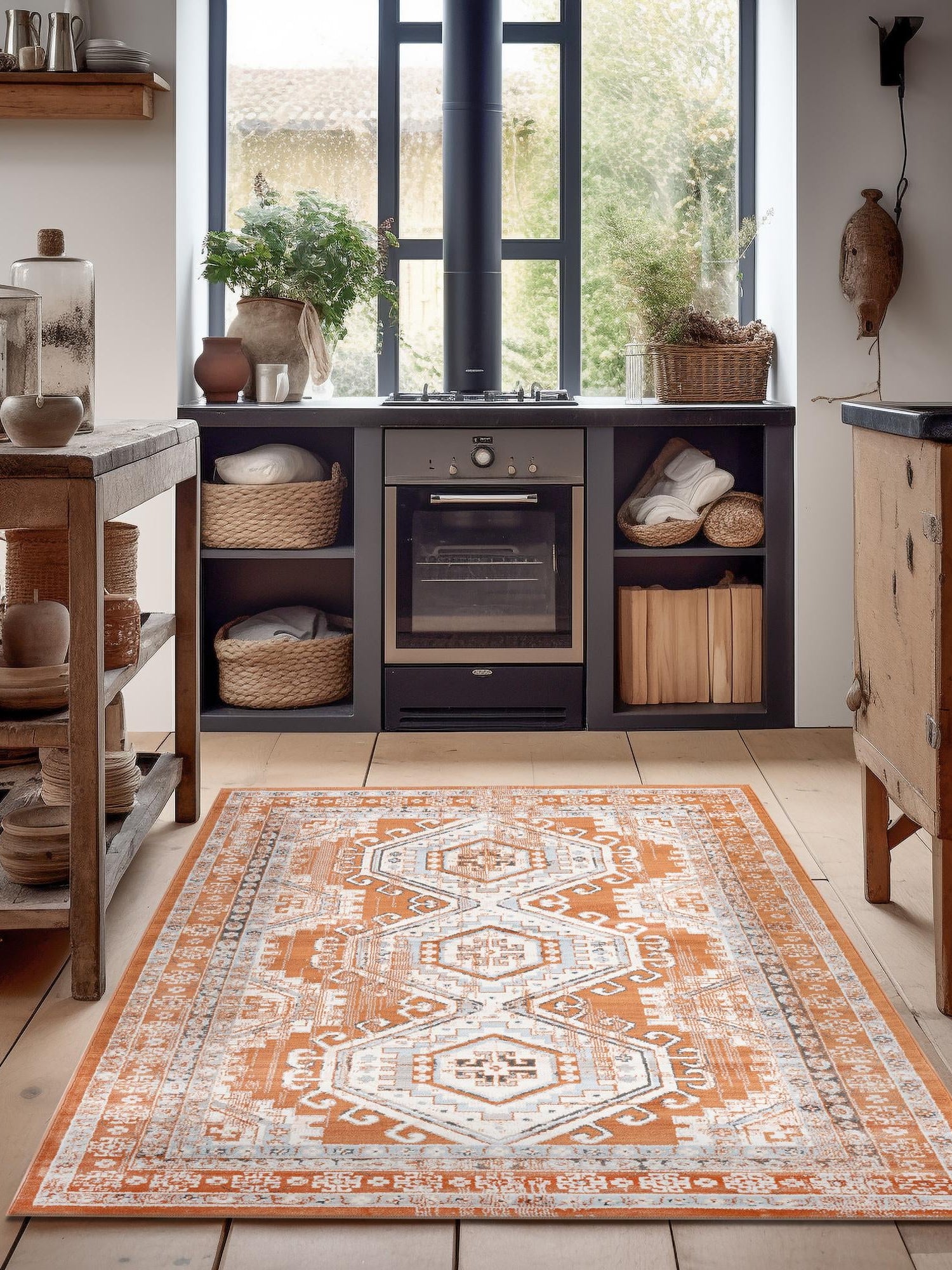 Terracotta 10' x 13' 1 Charlotte Rectangle Area Rug 100% Polypropylene With Jute Backing Traditional Classical Durable Carpet for Living Dining Office Rooms for Sale at Rug Engine
