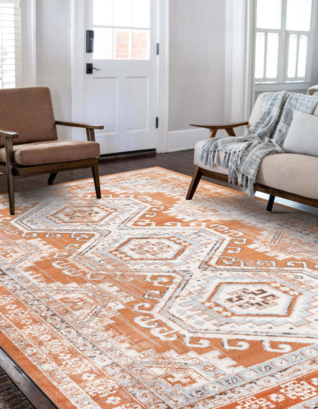Terracotta 3' 1 x 5' 3 Charlotte Rectangle Area Rug 100% Polypropylene With Jute Backing Traditional Classical Durable Carpet for Living Dining Office Rooms for Sale at Rug Engine