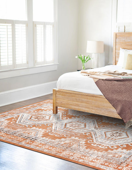 Terracotta 10' x 13' 1 Charlotte Rectangle Area Rug 100% Polypropylene With Jute Backing Traditional Classical Durable Carpet for Living Dining Office Rooms for Sale at Rug Engine