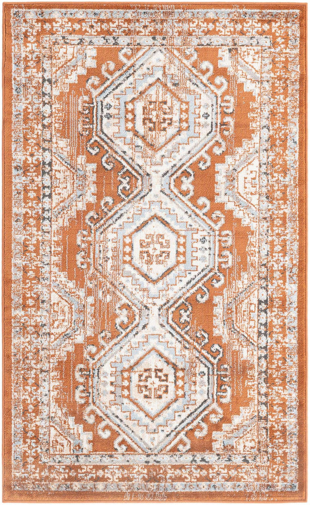 Terracotta 3' 1 x 5' 3 Charlotte Rectangle Area Rug 100% Polypropylene With Jute Backing Traditional Classical Durable Carpet for Living Dining Office Rooms for Sale at Rug Engine