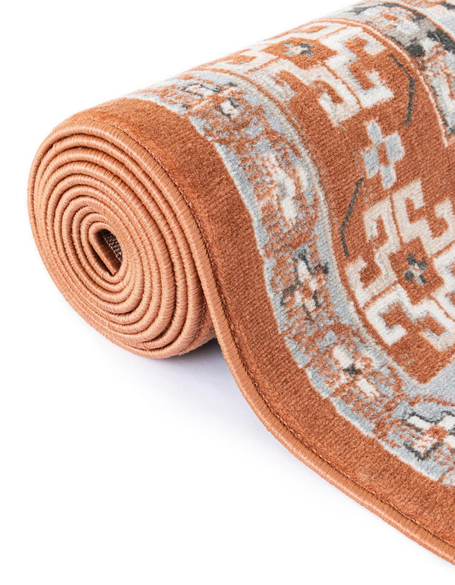 Terracotta 7' 10 x 7' 10 Charlotte Round Area Rug 100% Polypropylene With Jute Backing Traditional Classical Durable Carpet for Living Dining Office Rooms for Sale at Rug Engine