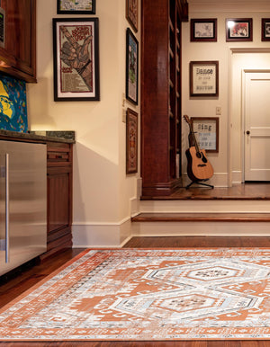 Terracotta 10' x 10' Charlotte Square Area Rug 100% Polypropylene With Jute Backing Traditional Classical Durable Carpet for Living Dining Office Rooms for Sale at Rug Engine