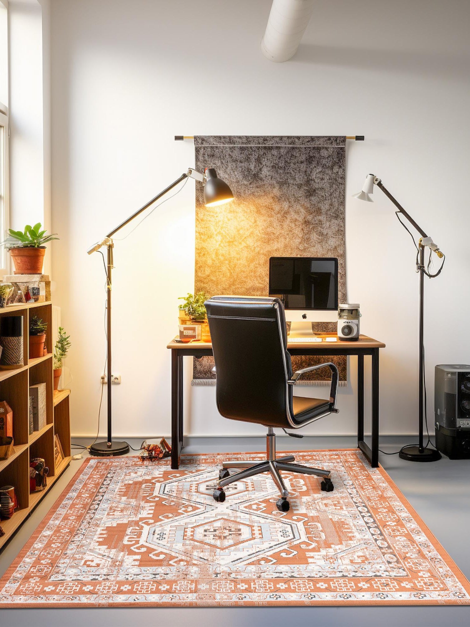 Terracotta 10' x 10' Charlotte Square Area Rug 100% Polypropylene With Jute Backing Traditional Classical Durable Carpet for Living Dining Office Rooms for Sale at Rug Engine