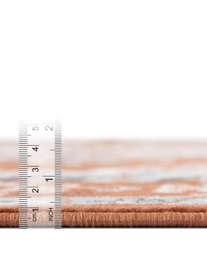 Terracotta 7' 10 x 10' Charlotte Oval Area Rug 100% Polypropylene With Jute Backing Traditional Classical Durable Carpet for Living Dining Office Rooms for Sale at Rug Engine